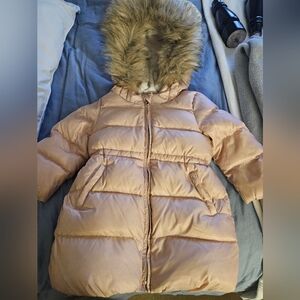Toddler Girls Pink Gap Puffer Coat 18-24 months